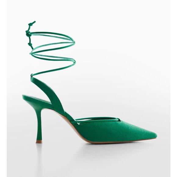 MANGO Lace Up Heels NWT - Picture 1 of 10
